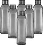 Pack of 6 Premium Bottle Multi Colors Fridge Water Bottles 1000 ml Bottle PET