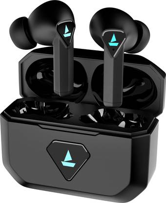 boAt Immortal 150 with Low Latency(40ms), 40HRS Playback & Fancy Breathing LEDs Bluetooth Headset (Black Sabre, True Wireless)