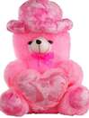 Pink rose teddy bear soft toys (25 cm) (MULTI)