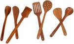 Wooden Serving and Cooking Spoons Set Kitchen Items Kitchen Items (Set of 7 Spat… more