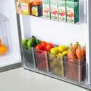 Pack of 4 Plastic Fridge Container – 1100 ml FEEDNIX Black