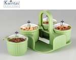 4-in-1 Spice Container Set with Tray Airtight Spice Jars with Stackable Tray 1 P… more