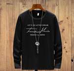 Printed Men Black T-Shirt