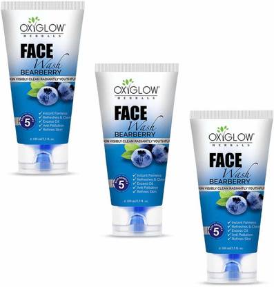OXYGLOW Bearberry & Grape Face Wash For Instant Fairness
