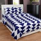Panipat Textile Hub 143 TC Polycotton Double 3D Printed Fitted & Flat Bedsheet (… more